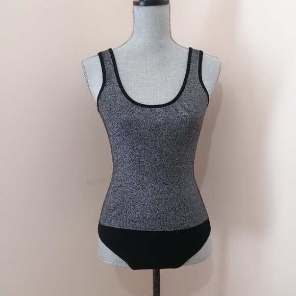 House of Harlow 1960, Metallic Knit Bodysuit - Picture 2 of 10